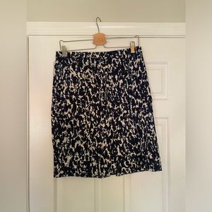 Jigsaw navy and white pencil skirt